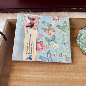 Scrapbook Album Kit Butterfly Floral ‎ 6x6 155 Pieces